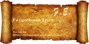 Feigenbaum Enid névjegykártya